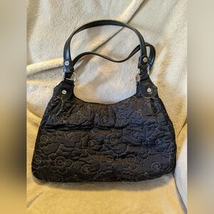 Large Black quilted poppy (retired)